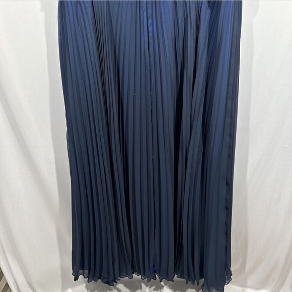 NEW $298 JS COLLECTIONS [ 22W ] Embroidered Illusion Bodice‎ Pleated Gown - Picture 12 of 13